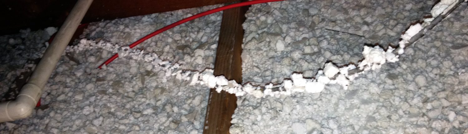 Polystyrene Loft Extraction cable degradation